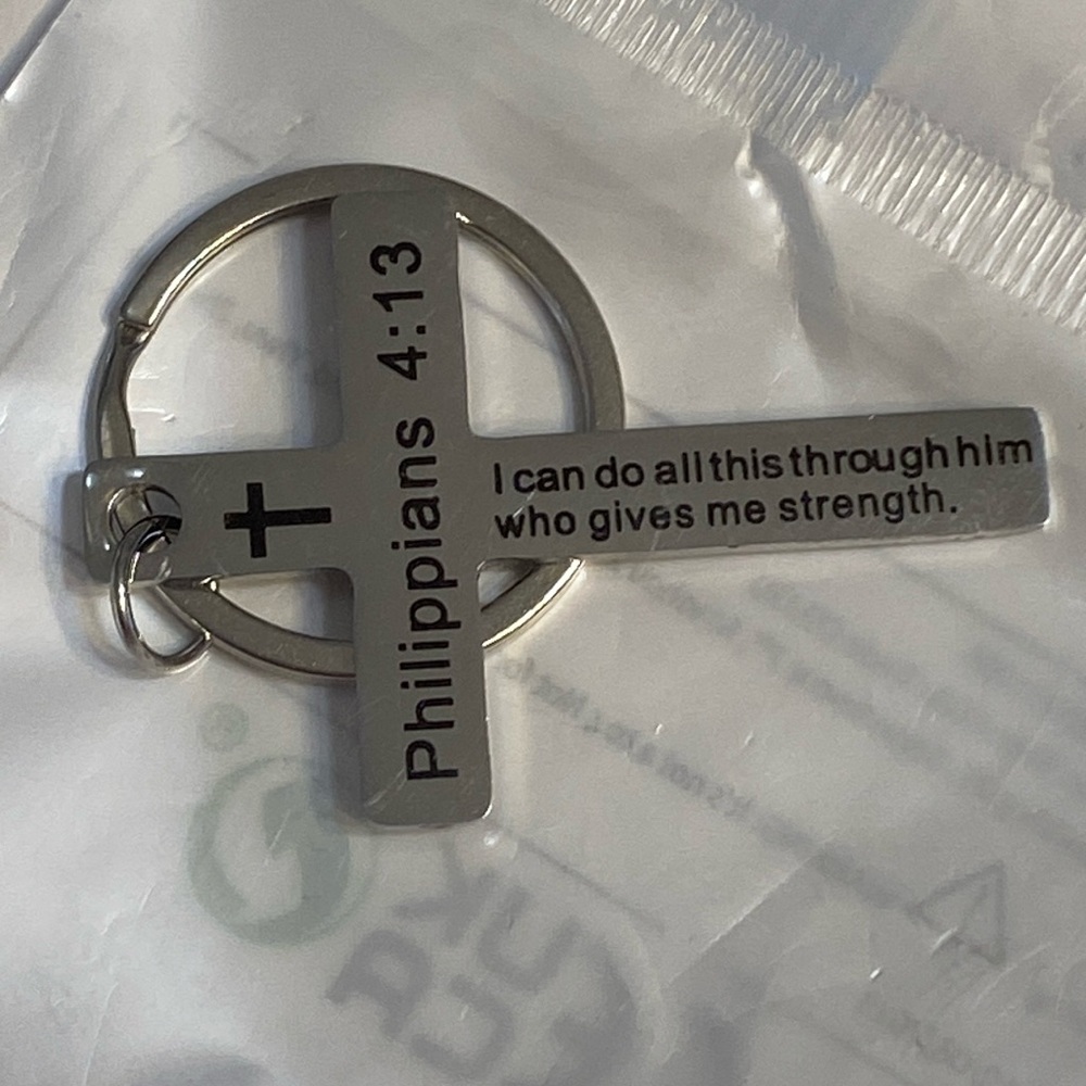 Bible Verse Keychain NIP - Picture 3 of 9